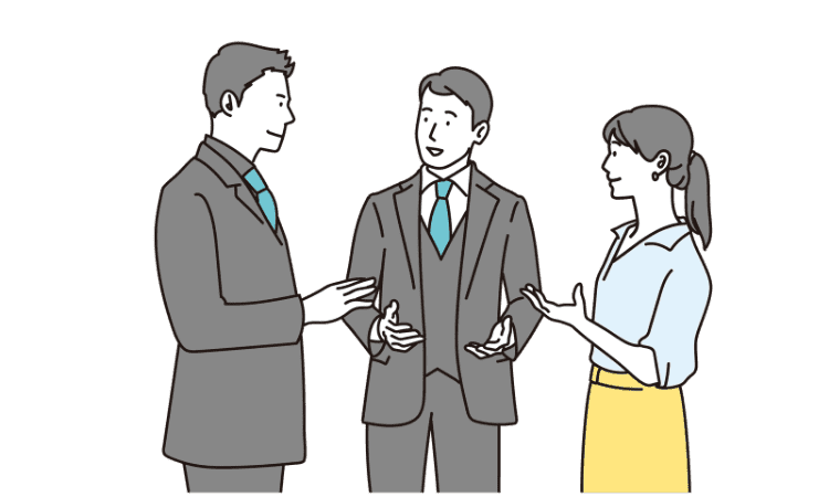 専門家と連携している様子