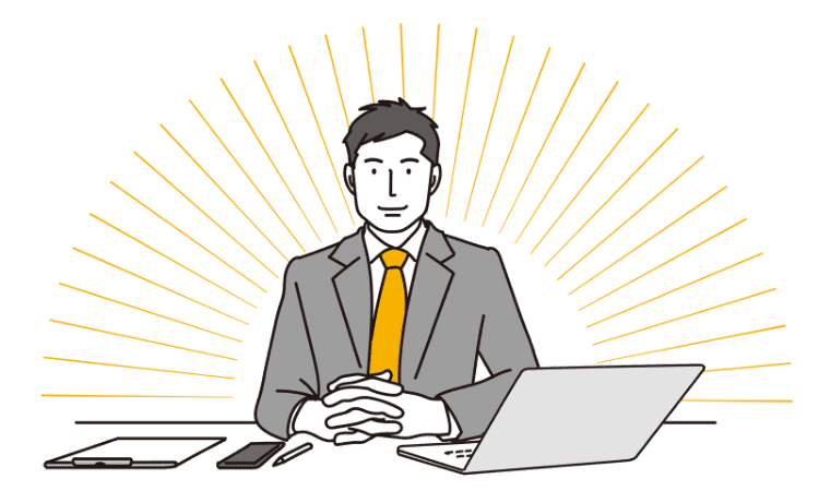 専門的な手続きの調整をしている様子